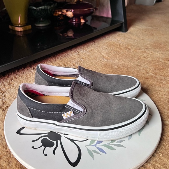 Men’s Van Skate Slip On Raven/Black Skate Shoes size 7.5. - Picture 4 of 17